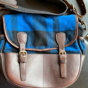 Ralph Lauren lumberjack Buffalo plaid  bag